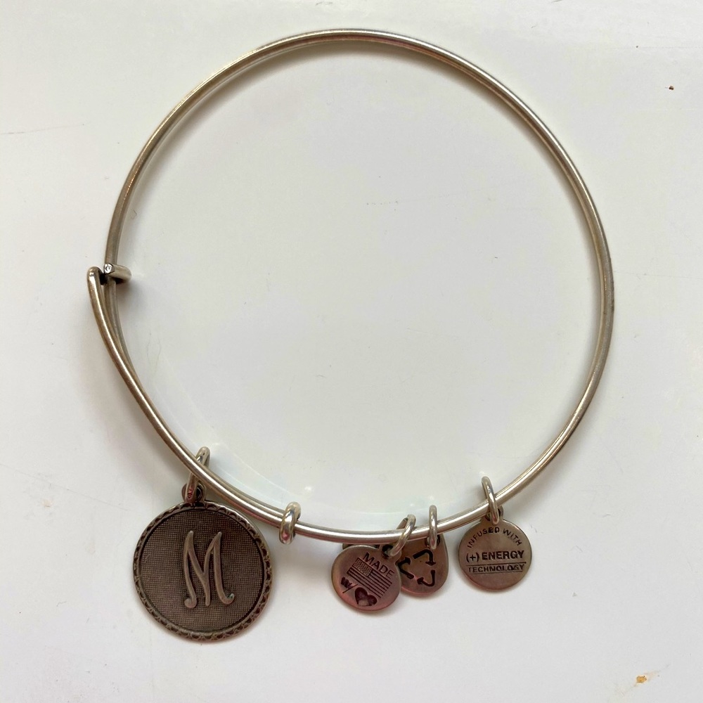Alex & Ani "M" initial bracelet